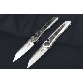 Kershaw 7050 Button Quick Open Aviation Aluminum And Carbon Fiber Folding Pocket Knife With Axis UD407841